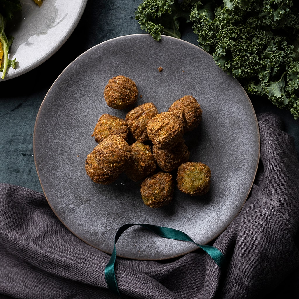 Kryddiga kikärtsbullar Kryddiga kikärtsbullar